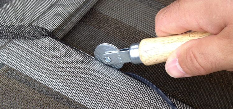 metal screen door repair in Belmont