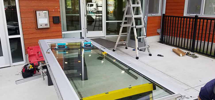 storefront door glass replacement Belmont